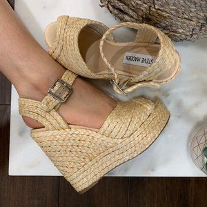 Steve Madden Espadrille Wedge Heels Sz 5